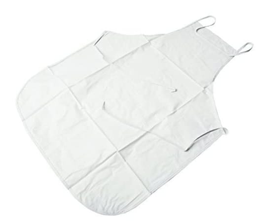 Solutions White Plastic Apron