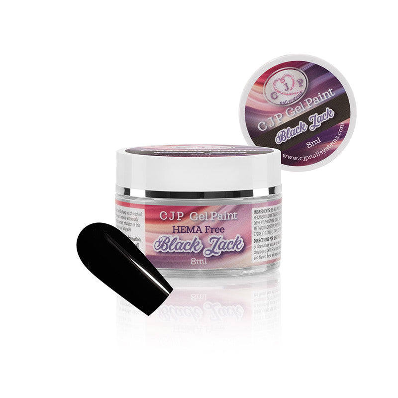 CJP Gel Paint Black Jack 8ml (HEMA FREE)