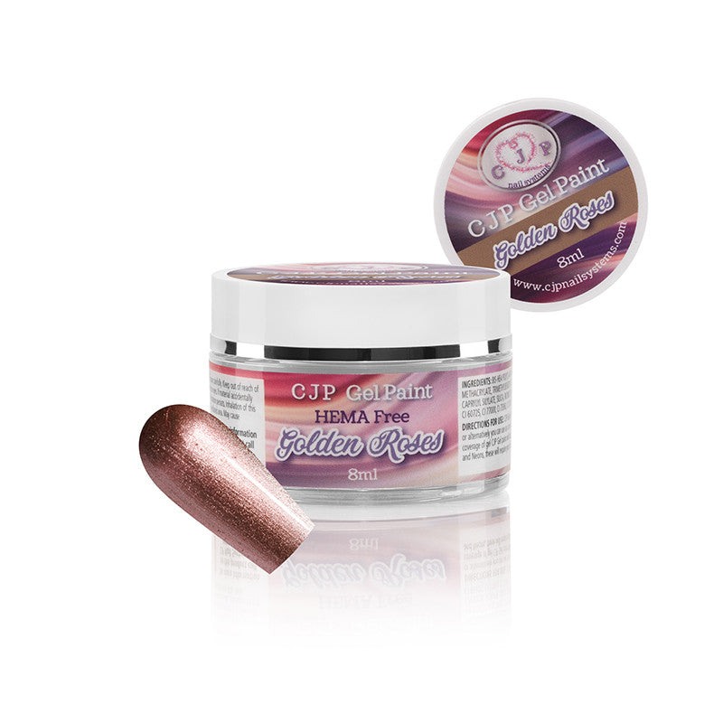 CJP Gel Paint - Golden Roses 8ml (HEMA FREE)